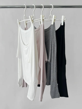 U-neck Tencel blouse