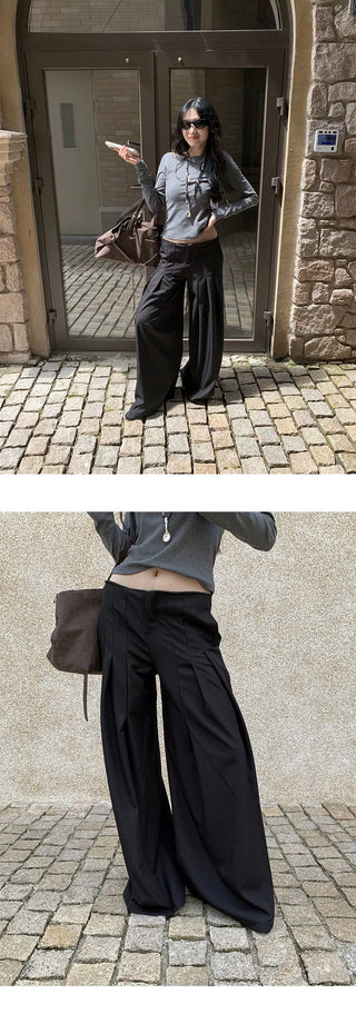 pleated suit pants