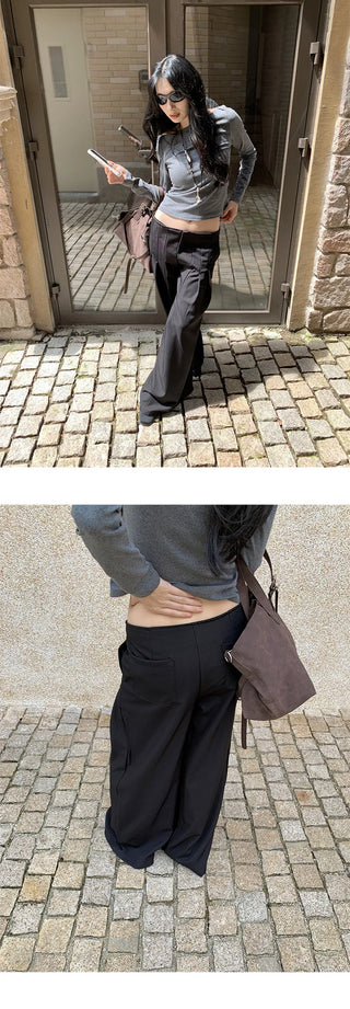 pleated suit pants