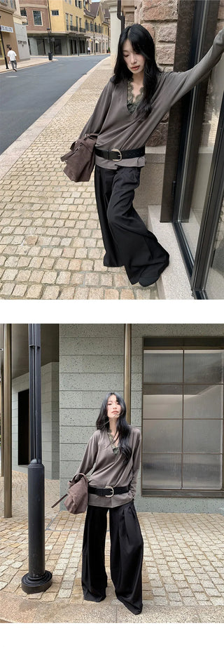 pleated suit pants