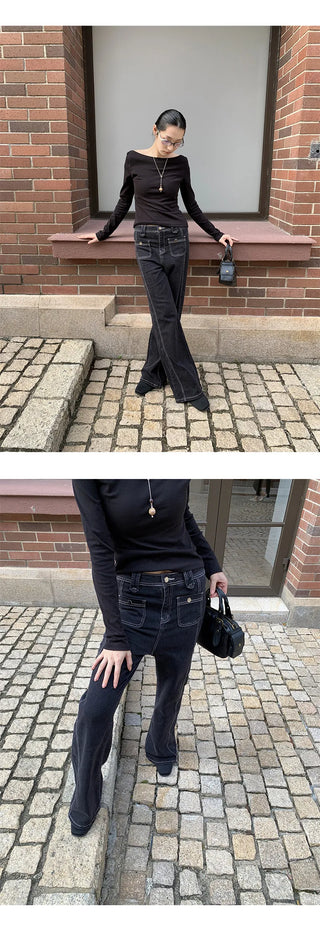 split skinny jeans
