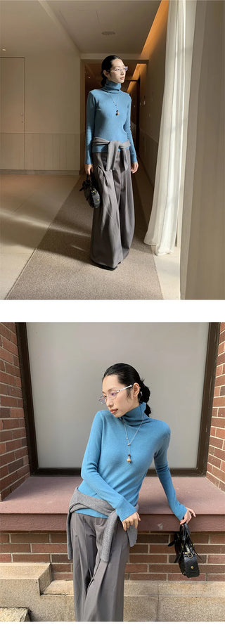 pleated suit pants
