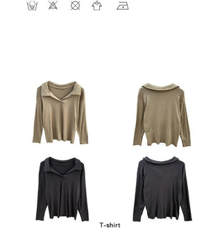 lapel commute tee