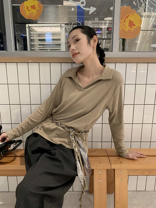 lapel commute tee