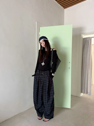 off-shoulder long sleeve