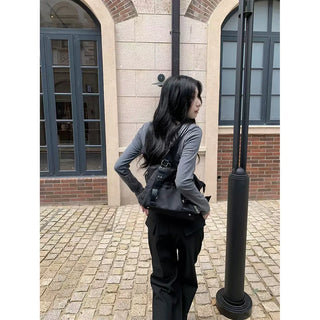 zipper split pants
