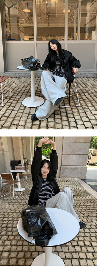 lace-up cardigan coat