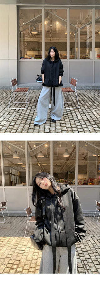 lace-up cardigan coat