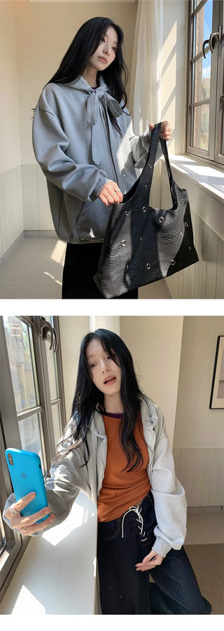 lace-up cardigan coat