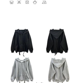 lace-up cardigan coat