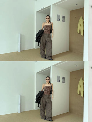 drawstring paratrooper pants