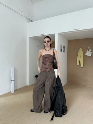 drawstring paratrooper pants