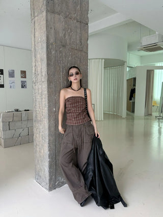 drawstring paratrooper pants