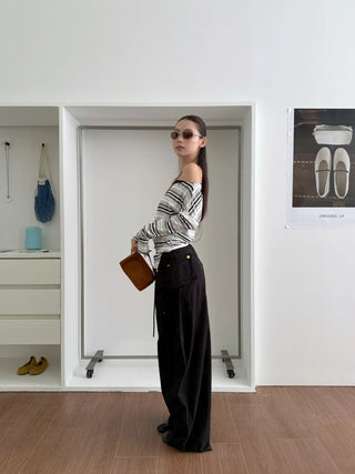 drawstring paratrooper pants