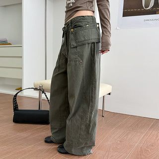 drawstring paratrooper pants