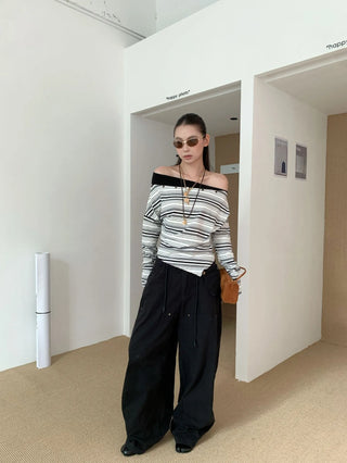 drawstring paratrooper pants