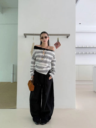 drawstring paratrooper pants