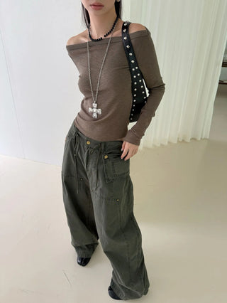 drawstring paratrooper pants