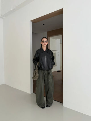 drawstring paratrooper pants