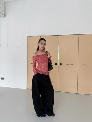 drawstring paratrooper pants