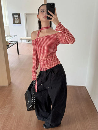 drawstring paratrooper pants