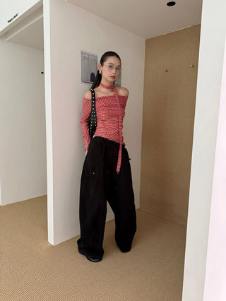 drawstring paratrooper pants