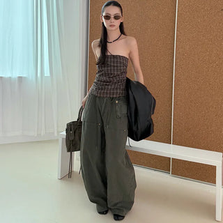 drawstring paratrooper pants