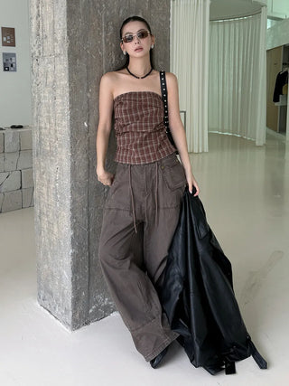 drawstring paratrooper pants