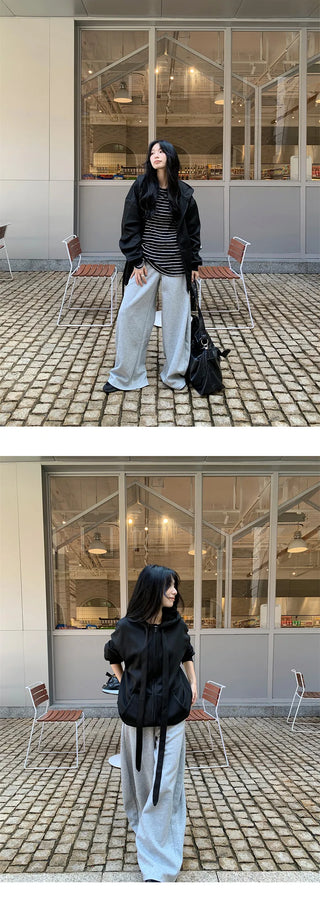 pleated wide pants