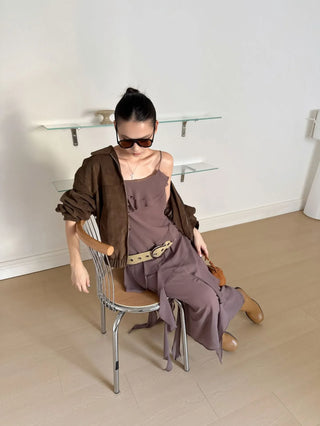 chiffon layered dress