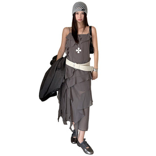 chiffon layered dress
