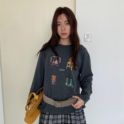 cartoon print Top