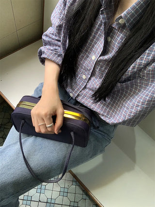 contrast plaid shirt