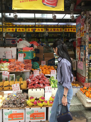 contrast plaid shirt