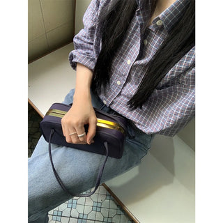 contrast plaid shirt