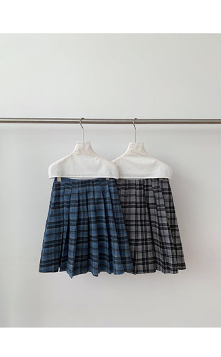 plaid pleated skirt