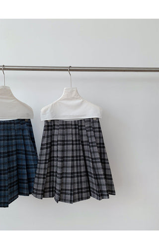 plaid pleated skirt