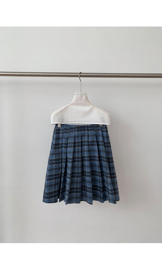 plaid pleated skirt