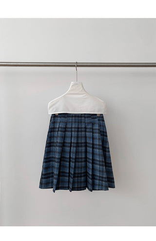 plaid pleated skirt