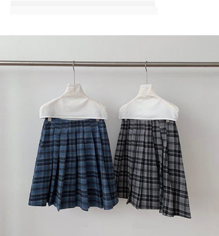 plaid pleated skirt