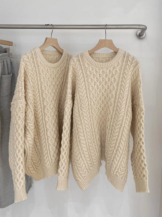 twist weave sweater