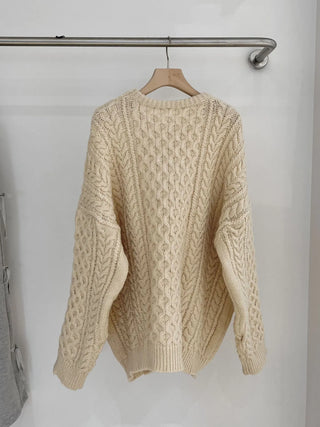 twist weave sweater