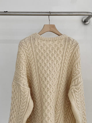 twist weave sweater