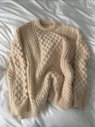 twist weave sweater
