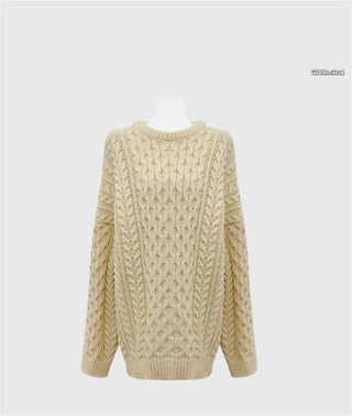 twist weave sweater
