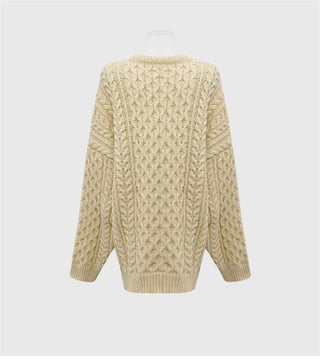 twist weave sweater