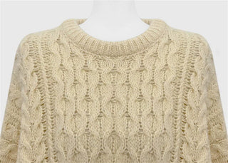 twist weave sweater
