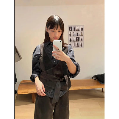 wide belt vest