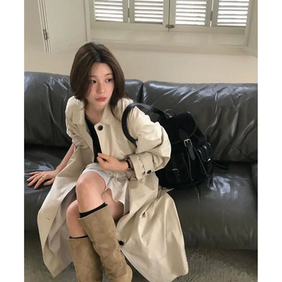 stand collar trench