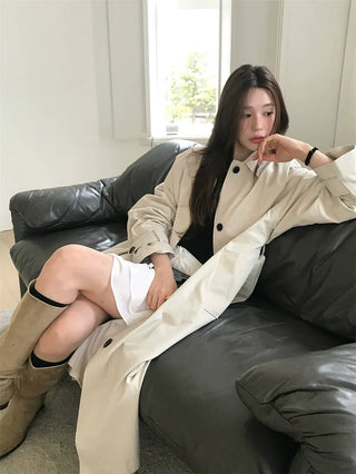 stand collar trench